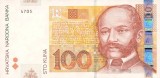 Picture of a 100 Croatian Kuna Banknote