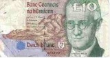 The old Irish ten pound note