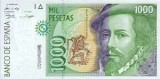 1000 Spanish Pesetas Banknote